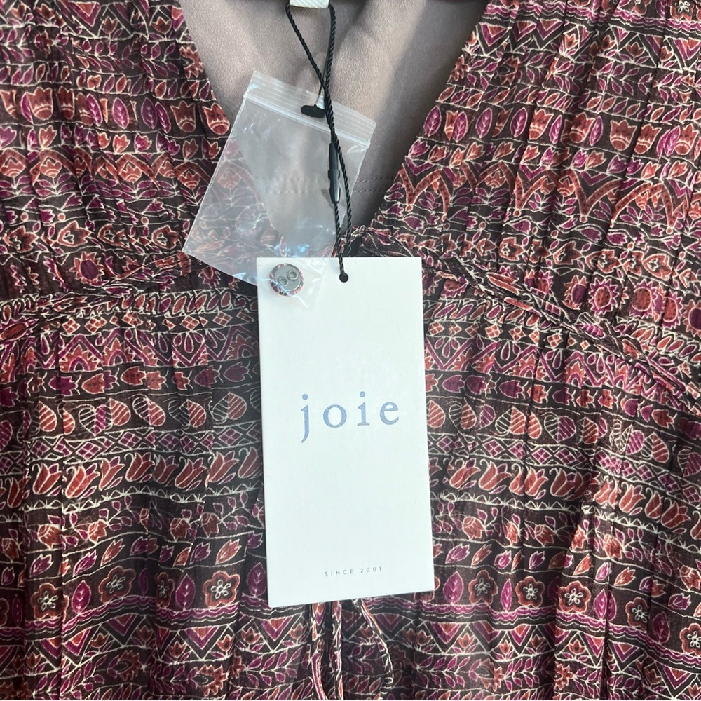 NWT JOIE Alquina MIDI Silk Dress - Picture 12 of 16